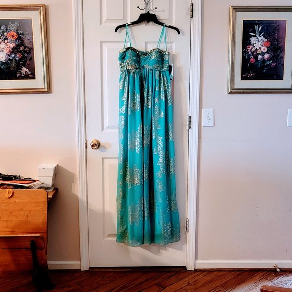 BNWT Strapless Floor Length Formal SO Lightweight & Gorgeous! (Straps included) - Picture 2 of 16